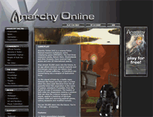 Tablet Screenshot of anarchy-online.com